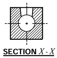 Single Row Manifolds SAE Porting - Cross Section