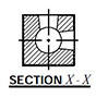 Right Angle Row Manifolds SAE Porting - Cross Section